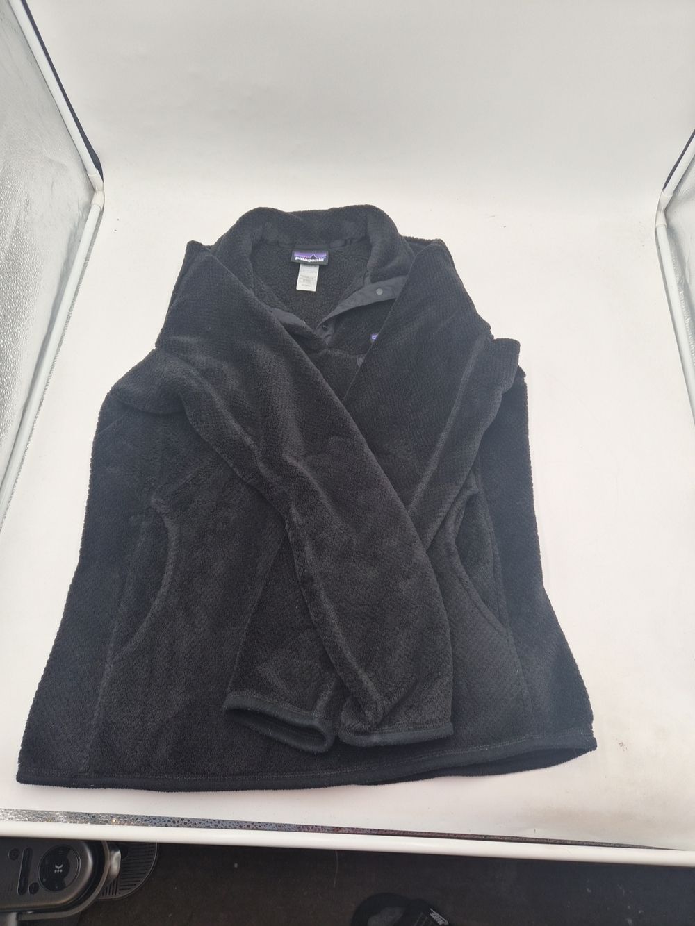 Patagonia Black Quarter-Zip Fleece Pullover - Picture 6 of 8